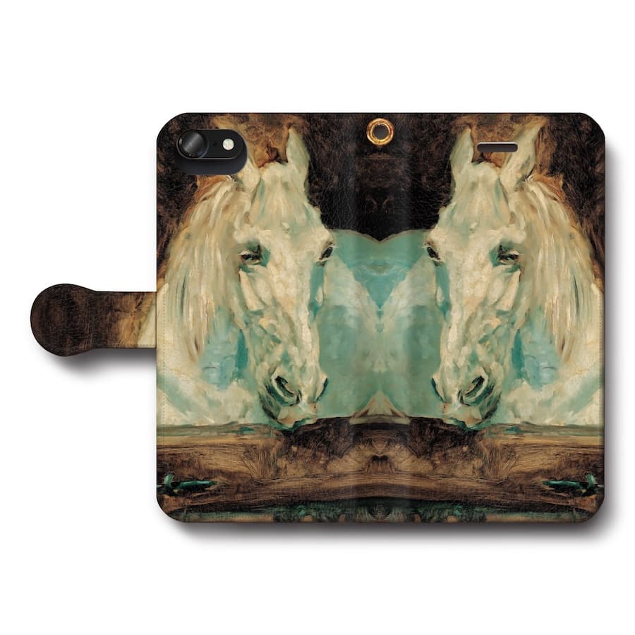 スマホケース手帳型 全機種対応 ロートレック 白馬 iPhone15 iPhone8 ケース iPhone14Pro Xperia10Vl Xperia10V AQUOSsense8 第三世代