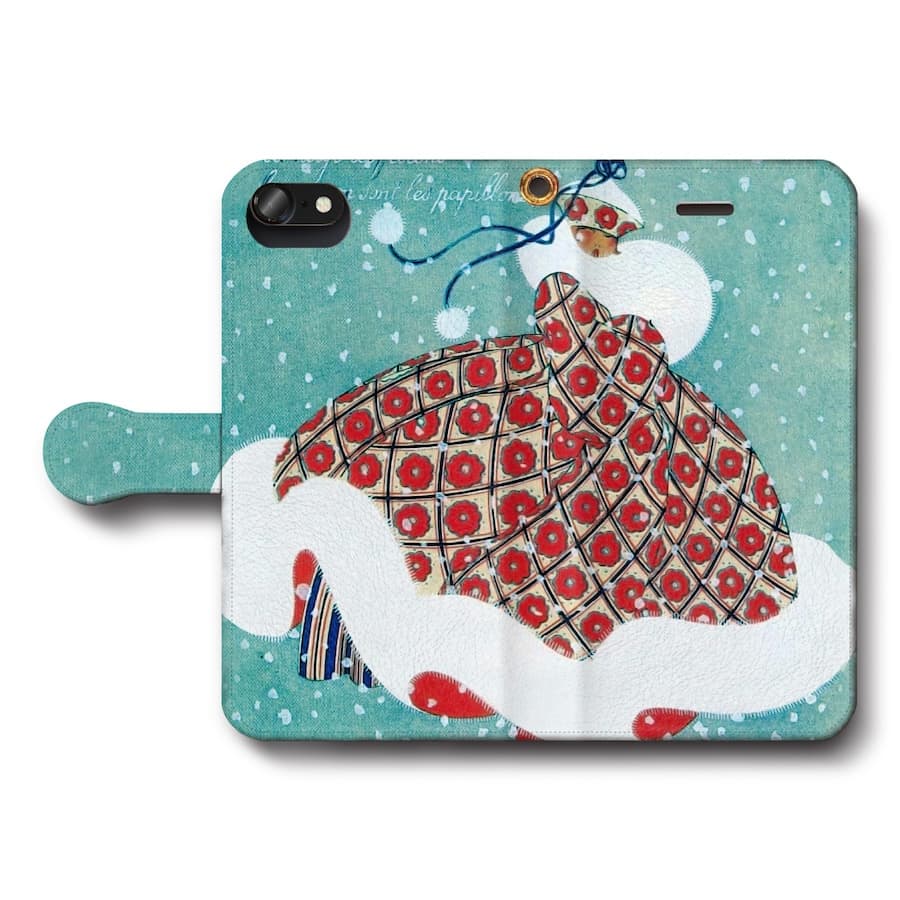 スマホケース手帳型 全機種対応 ニボース 共和党暦 雪 1919年 iPhone12Pro iPhone16Pro iPhone8 iPhone7 iPhoneSE第三世代 Galaxy Xperia 名画 絵画 iPhone13