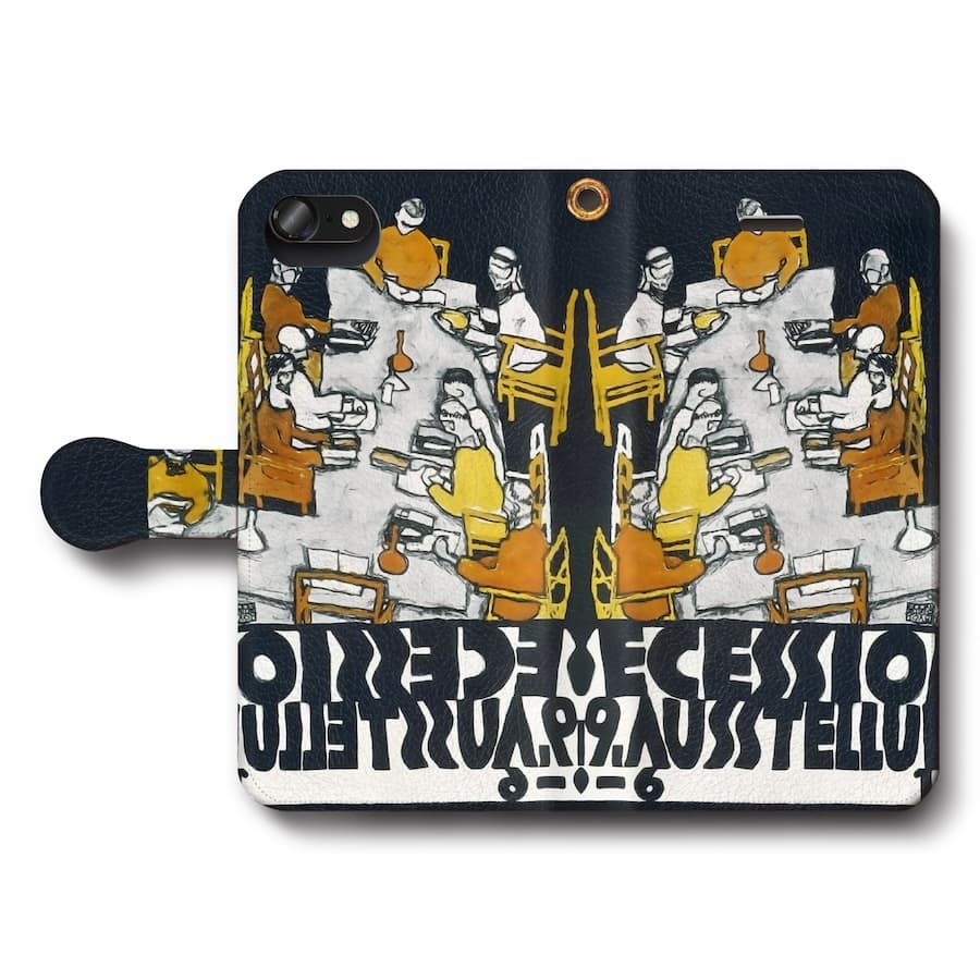 スマホケース手帳型 全機種対応 エゴン シーレ第49回ウィーン分離派展 iPhone15Pro iPhone12 ケース スマホカバー iPhone11Pro Xperia 名画 名作 絵画 レトロ iPhone16