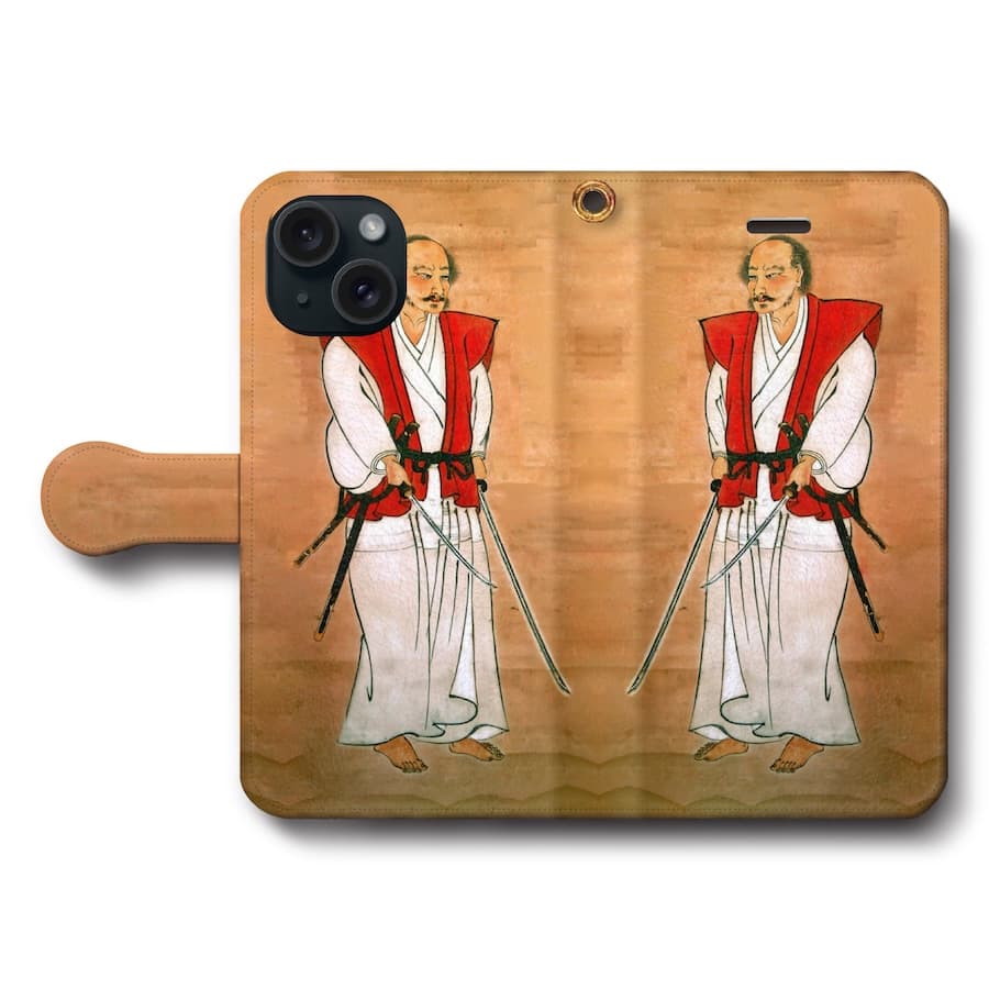 スマホケース手帳型 全機種対応 宮本武蔵 スマホカバー iPhone12 iPhoneXR Xperia iPhone16e Galaxy iPhone16 名画 絵画 iPhoneSE3 第三世代