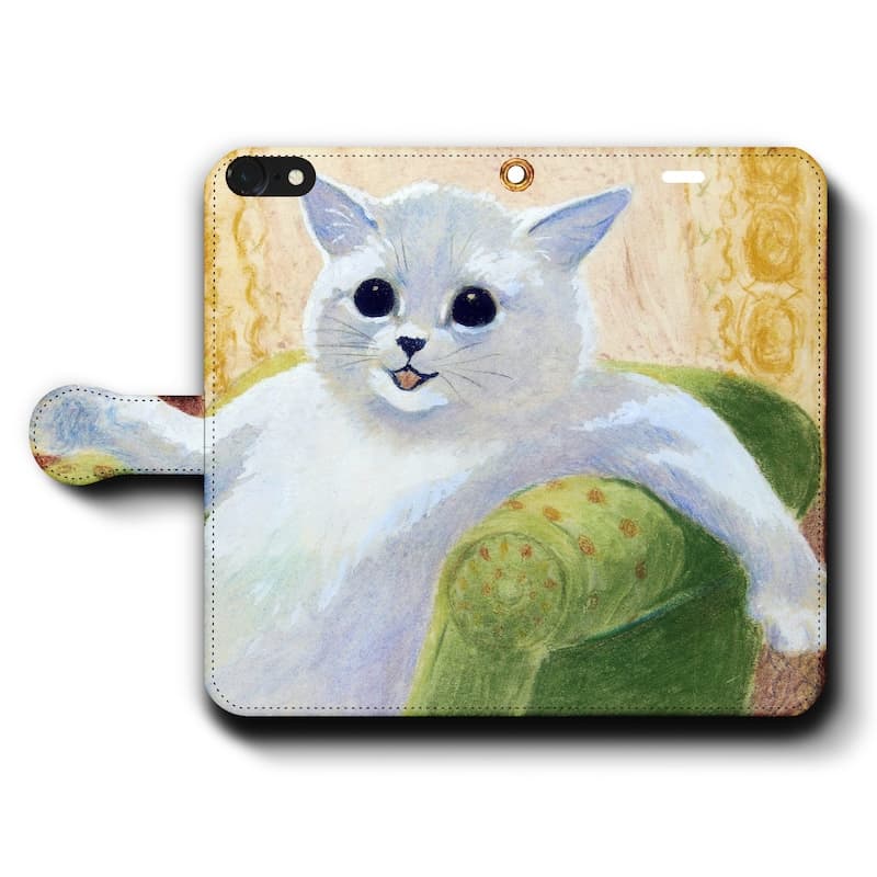 スマホケース手帳型 全機種対応 ルイス ウェインしばしの休憩 iPhone16e GalaxyS25 AquosSense9 iPhone12 IPhone13Pro iPhoneSE3 第三世代 Xperia10lV