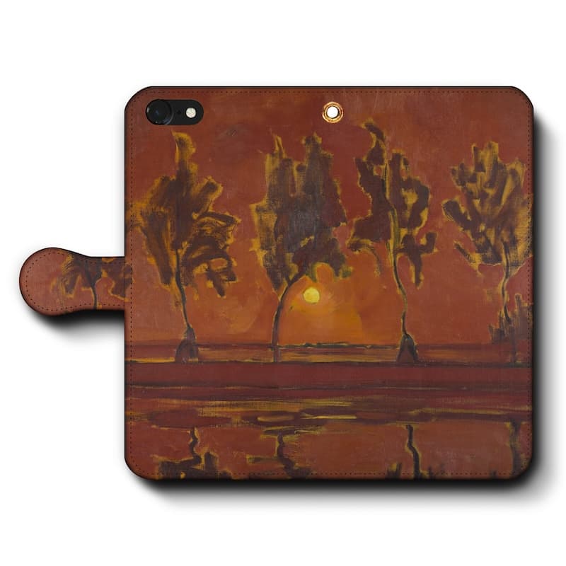 スマホケース手帳型 全機種対応 ピエト Funf Baum Silhouetten iPhone15Pro iPhone12 ケース スマホカバー iPhone11Pro Xperia 名画 名作 絵画 レトロ iPhone16