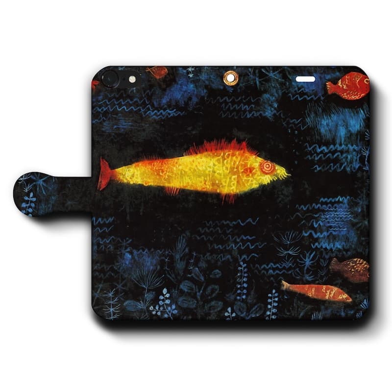 スマホケース手帳型 全機種対応 パウル クレー golden fish iPhone13 ケース GooglePixel9 Pixel9Pro 絵画 人気 iPhone16Pro iPhone12 保護 耐衝撃 iPhone15