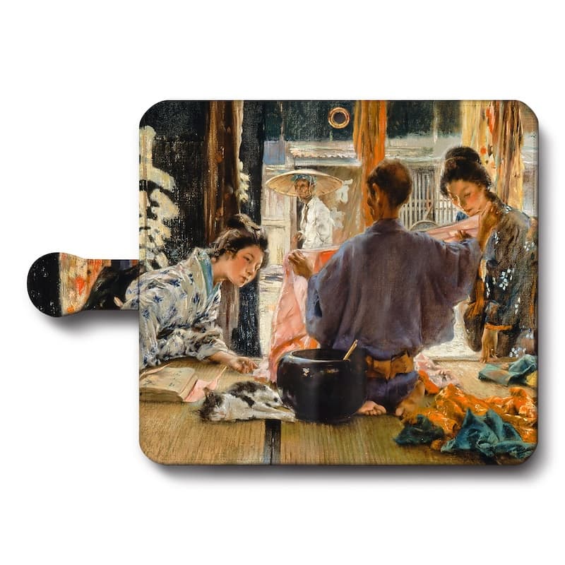 スマホケース手帳型 全機種対応 ロバート フレデリック ブラム 絹物商 iPhone15 iPhone8 ケース iPhone14Pro Xperia10Vl Xperia10V AQUOSsense8 第三世代