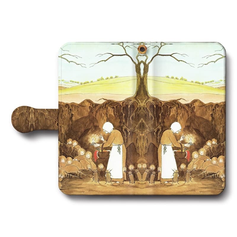 スマホケース手帳型 全機種対応 オルファース root children spring iPhone15Pro iPhone12 ケース スマホカバー GalaxyS26 Xperia 名画 名作 絵画 レトロ iPhone16