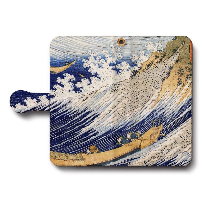 スマホケース手帳型 全機種対応 葛飾北斎 千絵の海』 総州銚子 iPhone16e GalaxyS25 AquosSense9 iPhone12 IPhone13Pro iPhoneSE3 第三世代 Xperia10lV