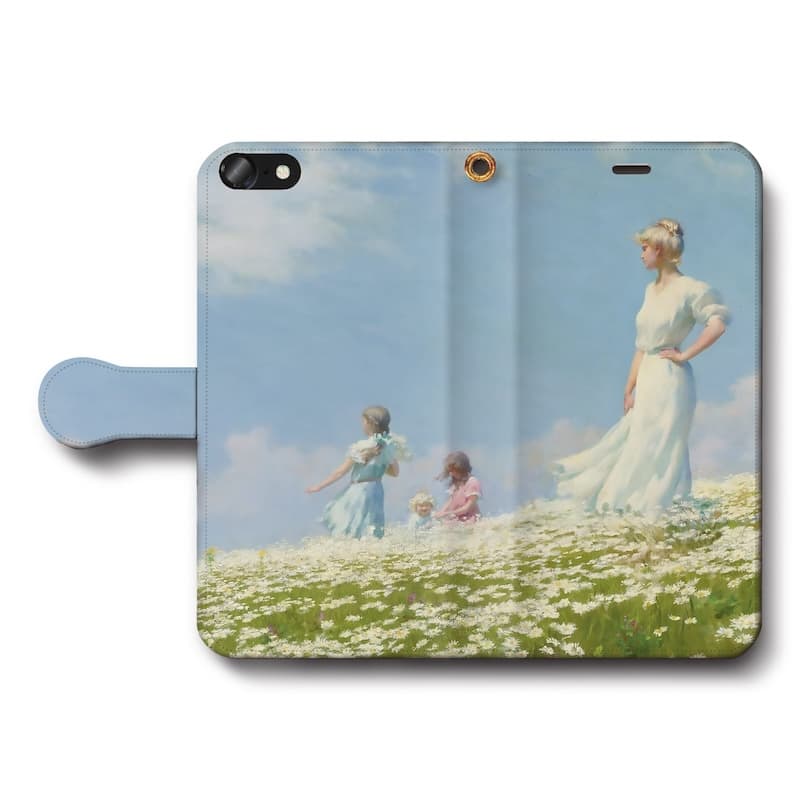 スマホケース手帳型 全機種対応 チャールズ コートニー カラン 夏 iPhone12Pro iPhone16Pro iPhone8 iPhone7 iPhoneSE第三世代 Galaxy Xperia 名画 絵画 iPhone13