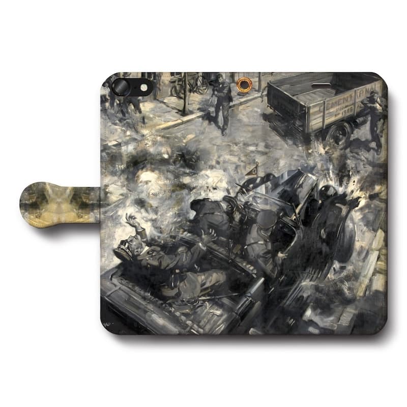 スマホケース手帳型 全機種対応 テレンス クーネオ ハイドリヒ暗殺事件 iPhone16e GalaxyS25 AquosSense9 iPhone12 IPhone13Pro iPhoneSE3 第三世代 Xperia10lV