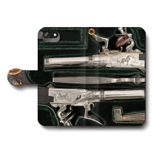 スマホケース手帳型 全機種対応 フリントロック式ピストル スマホカバー iPhone12 iPhoneXR Xperia iPhone16e Galaxy iPhone16 名画 絵画 iPhoneSE3 第三世代