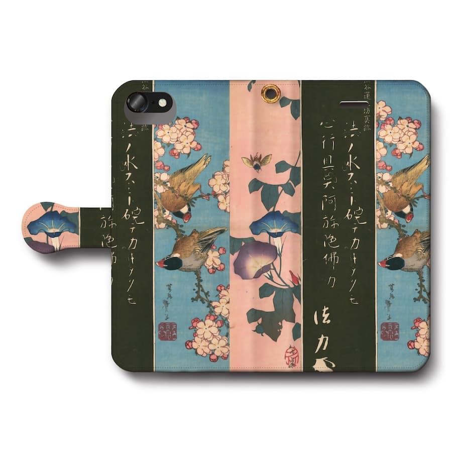 スマホケース手帳型 全機種対応 葛飾北斎 古今書画鑑 熊谷蓮生坊真跡 iPhone15Pro iPhone12 ケース スマホカバー iPhone11Pro Xperia 名画 名作 絵画 レトロ iPhone16