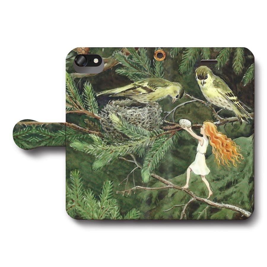 スマホケース手帳型 全機種対応 エルサ ベスコフ 太陽の卵3 iPhone12Pro iPhone16Pro iPhone8 iPhone7 iPhoneSE第三世代 Galaxy Xperia 名画 絵画 iPhone13のサムネイル