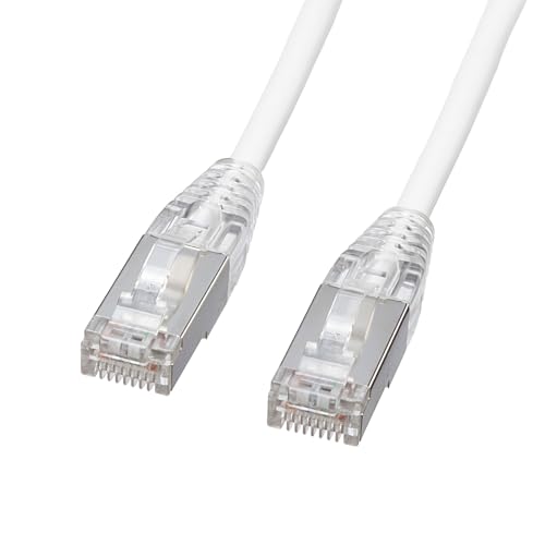 ホワイト/0.5m/KB-SL7YS-005W・Color:ホワイトSize:0.5m・パッケージ個数:1・ケーブルが柔らかく、絡みにくい「やわらかLANケーブル」です。・伝送速度10Gbps、伝送帯域600MHzを実現した、10ギガビット対応LANケーブルです。・ツイストペアをシールド、更に4ペアをシールドした、二重シールド構造で、エイリアンクロストークノイズに対応したケーブルです。・ケーブル径4.5mmのスリム仕様で、取り回しがよく、スッキリと配線が可能です。・ツメ折れ防止構造のへの字ラッチ形状をしたポリカーボネートコネクタを採用しています。●ケーブルが柔らかく、絡みにくい「やわらかLANケーブル」です。 ●伝送速度10Gbps、伝送帯域600MHzを実現した、10ギガビット対応LANケーブルです。 ●ツイストペアをシールド、更に4ペアをシールドした、二重シールド構造で、エイリアンクロストークノイズに対応したケーブルです。 ●ケーブル径4.5mmのスリム仕様で、取り回しがよく、スッキリと配線が可能です。 ●ツメ折れ防止構造のへの字ラッチ形状をしたポリカーボネートコネクタを採用しています。 ●ラッチカバーが無いので、コネクタ抜き差しした際、スムーズな操作が出来ます。 ●ケーブル折れ曲げの際、ケーブル芯線を守るブーツ一体型です。 ■ケーブル長：0.5m ■カラー：ホワイト ■コネクタ形状：RJ-45シールドコネクタ ■スリムコネクタ：有 ■ツメ折れ防止コネクタ：有 への字ラッチコネクタ ■形状タイプ：極細タイプ ■ケーブル構造：ScTP ■ケーブル導体：32AWG ■ケーブル導体構造：より線 ■結線仕様：ストレート結線 ■色配線：TIA/EIA-568B ■ケーブル直径：4.5mm ■カテゴリ：CAT7 ■規格名：10GBASE-T ■対応カテゴリ・規格：カテゴリ7（10GBASE-T）、カテゴリ6A（10GBASE-T）、カテゴリ6（1000BASE-TX）、カテゴリ5e（1000BASE-T）、カテゴリ5（100BASE-TX）、カテゴリ3（10BASE-T）適合 ■通信速度：10Gbps、1Gbps、100Mbps、10Mbps ■周波数特性：600MHz ■検査：100％導通検査 ■形状仕様タイプ：極細ケーブル ■ケーブル芯数：8芯（4P） ■使用温度範囲：−20〜60℃