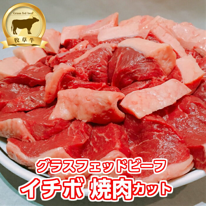 低糖質 赤身肉！牧草牛　イチボ肉（焼肉カット）1kg　グラスフェッドビーフ オメガ3脂肪酸　アミノ酸　糖質制限　腸活　成長ホルモン不使用　キャンプ　アウトドア