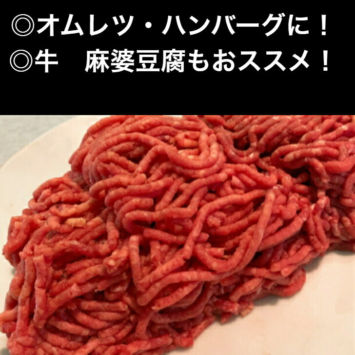グラスフェッドビーフ　100%　ミンチ肉（ランプ肉）　300g オージー・ビーフ 赤身肉 ハンバーグ 牧草牛　無添加　牛ミンチ 3