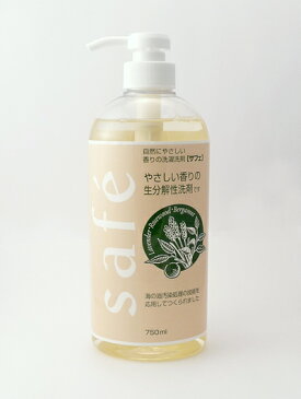 サフェ(safe)750ml【洗濯用洗剤・すすぎ1回・柔軟剤不要・肌にやさしい・ベビー服・安心・生分解100％・環境にいい・アレルギーの方に】fs04gm