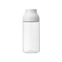 KINTO キントー CAPSULE ウォーターカラフェ 0.7L ホワイト ピッチャー お茶ポット ポット カラフェ 耐熱ガラス ガラス製 耐熱 ジャグ 麦茶ポット 1リットル