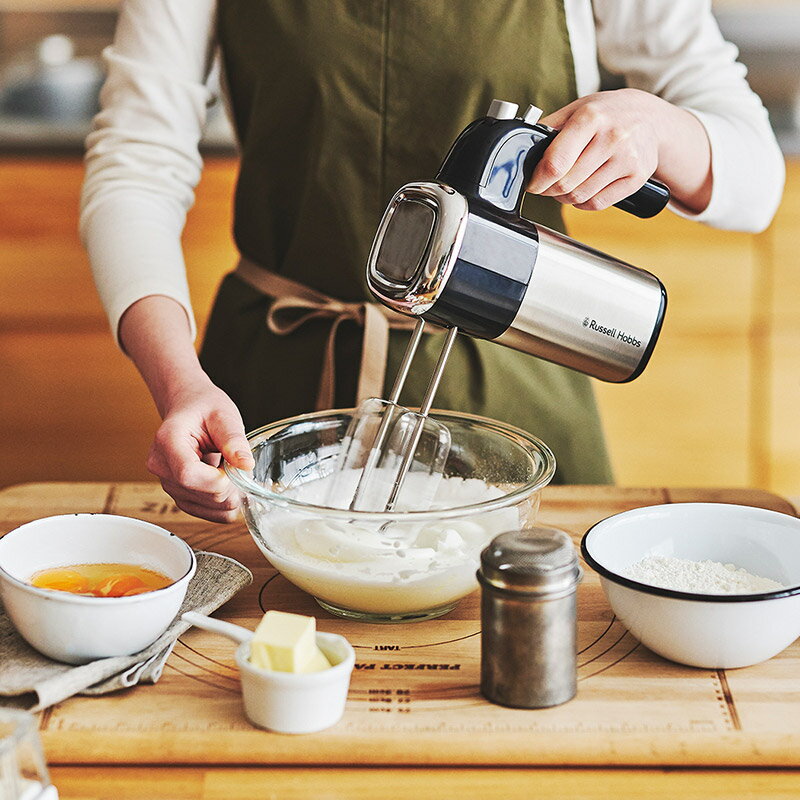 Russell Hobbs ラッセルホブス ベーシックハンドミキサー 電動泡立て器 ホイッパー...