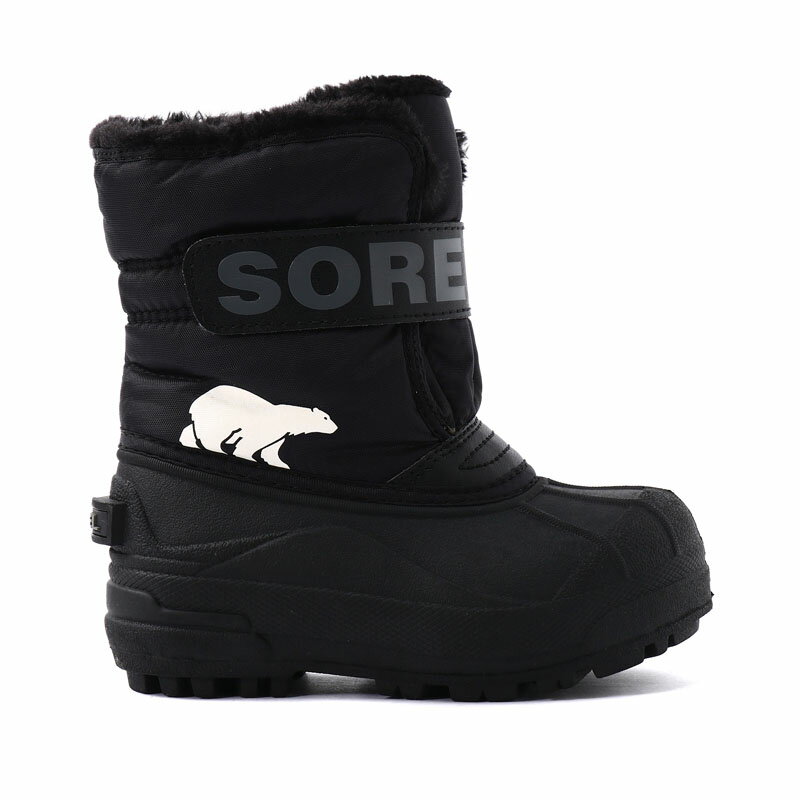 【先着順！最大2000円クーポン配布】 SOREL(ソレル) Childrens Snow Commander(チルドレンユース コマンダー) 13/18.0cm 010(Black×Charcoal) NC1960