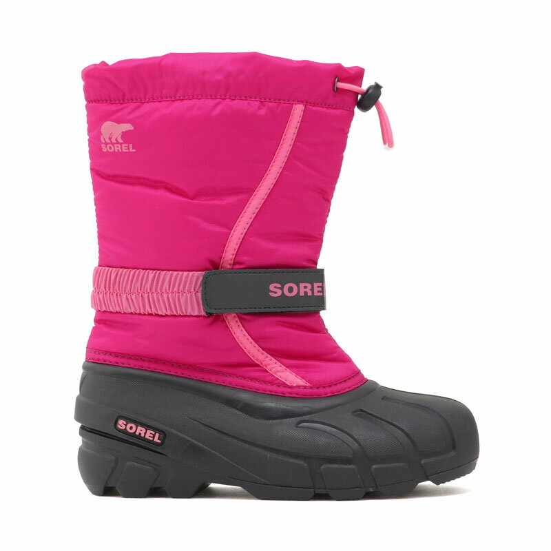 【先着順！最大2000円クーポン配布】 SOREL(ソレル) Youth Flurry(ユース フルーリー) 4/22.0cm 684(DEEP BLUSH×PINK) NY1965