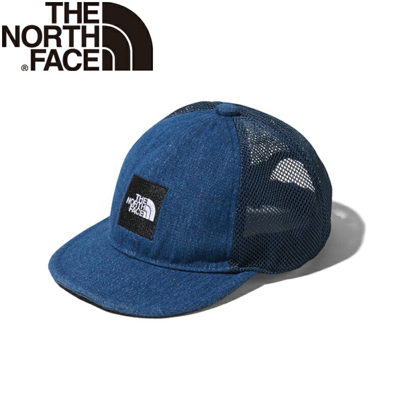 楽天ナチュラム アパレル専門店THE NORTH FACE（ザ・ノース・フェイス） 【24春夏】B SQUARE LOGO MESH CAP（ベビー スクエアロゴメッシュキャップ） フリー インディゴ（ID） NNB02000