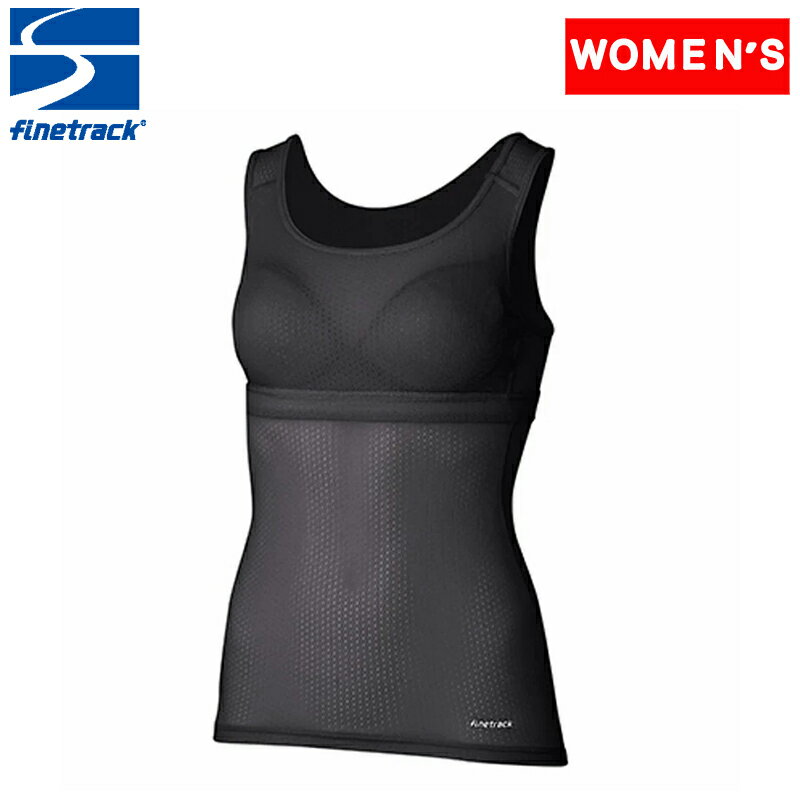 ファイントラック(finetrack) 【20周年記念ノベルティステッカー付き】Women 039 s ドライレイヤーベーシックブラタンクトップ XL BK FUW0424