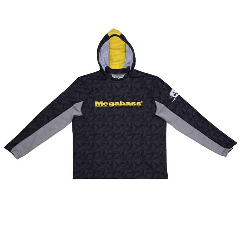 KoX(Megabass) GAME HOODIE(Q[t[fB) XS ubN 00000047597