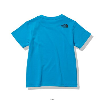 THE NORTH FACE(ザ・ノースフェイス) 【21春夏】ショート スリーブ カラード ビッグ ロゴ ティー キッズ 130 メリディアンブルー(MR) NTJ82023