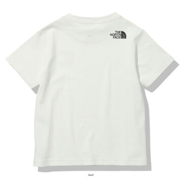 THE NORTH FACE(ザ・ノースフェイス) 【21春夏】S/S S-SQUARE TEE(ショートスリーブ スモールスクエア ロゴティー)キッズ 130 ホワイト(W) NTJ32141