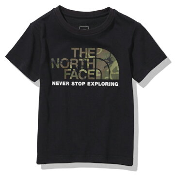 THE NORTH FACE(ザ・ノースフェイス) 【21春夏】K S/S CAMO LOGO TEE(ショート スリーブ カモ ロゴ ティー)キッズ 150 ブラック(K) NTJ32145