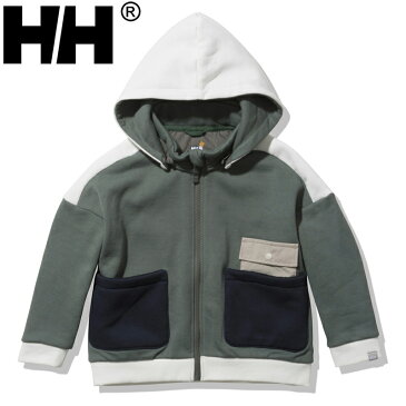 HELLY HANSEN(ヘリーハンセン) キッズ ヘリー ベア フルジップ スウェット パーカー 140 FG(ファーグリーン) HJ32180