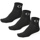 OAKLEY(オークリー) 3P SOCK JET 25-27 25〜27cm BK(ブラック) U-11598 その1