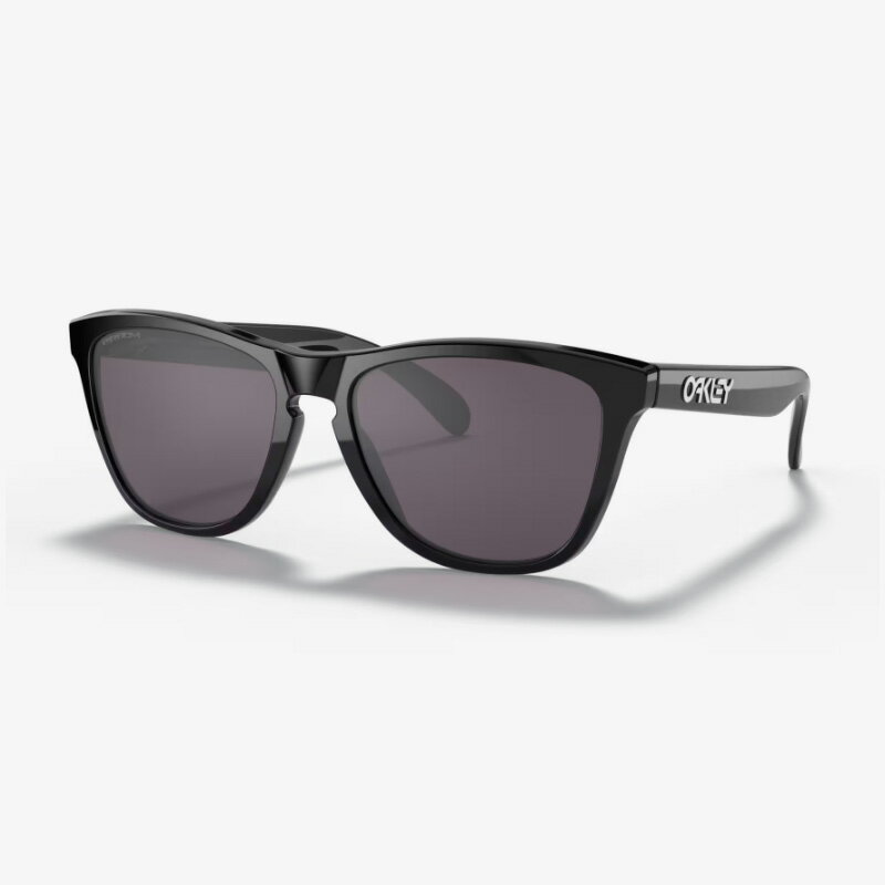 OAKLEY(I[N[) FROGSKINS(tbOXL)/LOW BRIDGE FIT XL(137mm) POLISHED BLACK/P.GREY OO9245-7554