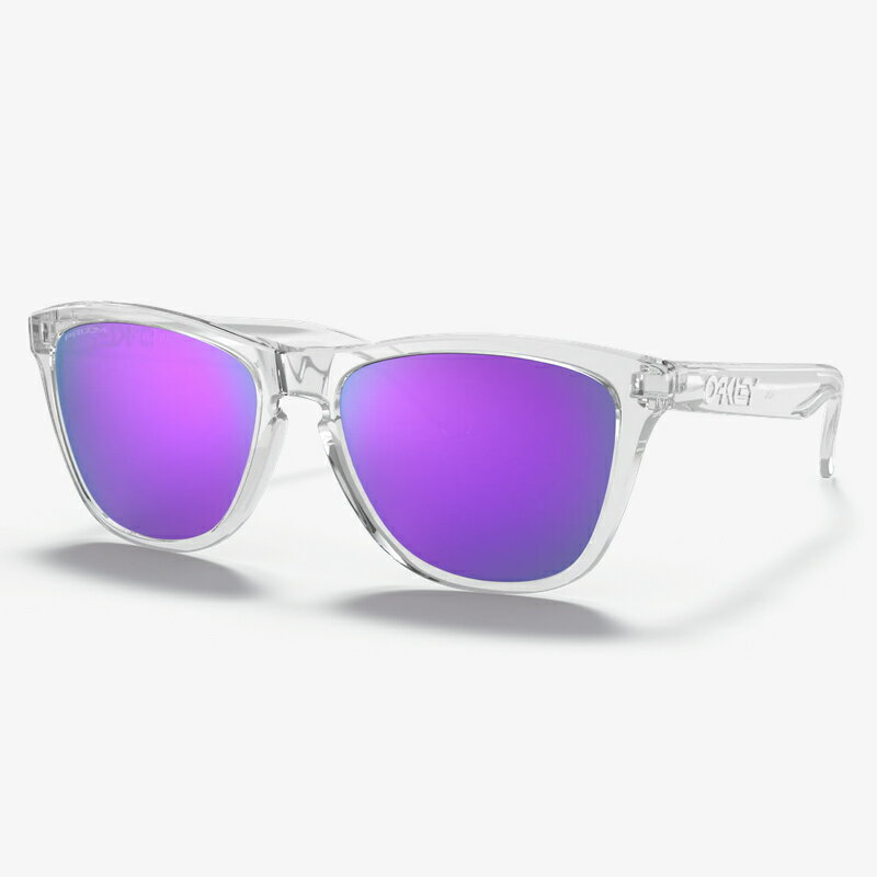 OAKLEY(I[N[) FROGSKINS(tbOXL)/LOW BRIDGE FIT XL(137mm) P.CLEAR/P.VIOLET OO9245-9654