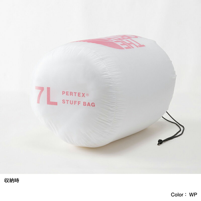 THE NORTH FACE(ザ・ノース・フェイス) 【22秋冬】PERTEX STUFF BAG 7L(パーテックス スタッフ バッグ 7L) 7L ホワイト×ピンク(WP) NN32125