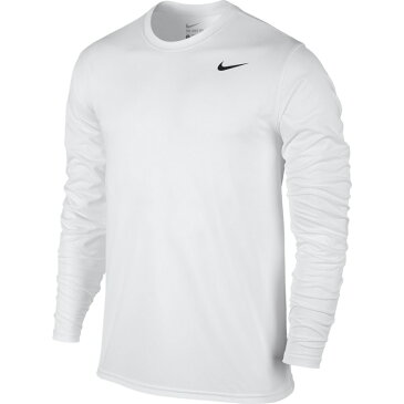 NIKE(ナイキ) Dri-FIT メンズ ロングスリーブ トレーニング Tシャツ M (100)ホワイト×ブラック×ブラック NJP-718838-100