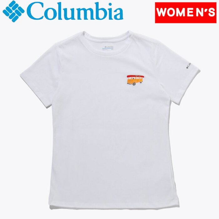 Columbia(コロンビア) 【22春夏】Women's アルパイン ウェイ エンブロイダリー Tシャツ ウィメンズ M 100(White×Mini Van Life) AR7427