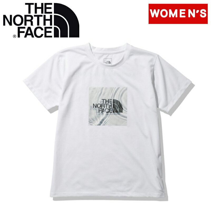 THE NORTH FACE(ザ・ノース・フェイス) 【22春夏】Women's ショートスリーブ ア ドロップ スクエア ロゴ ティー ウィメンズ L ホワイト(W) NTW32242
