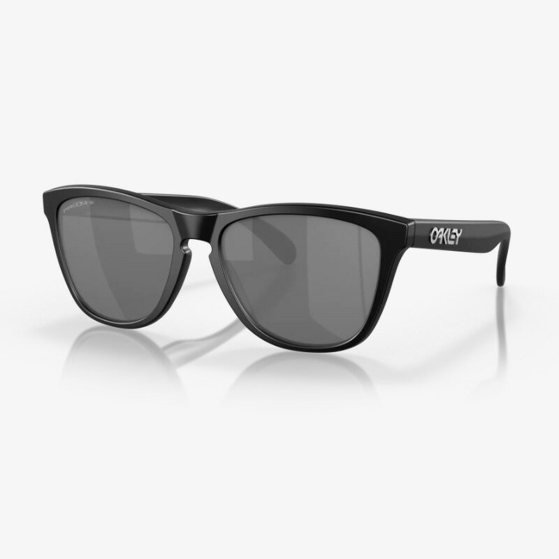 OAKLEY(I[N[) FROGSKINS(tbOXL)/LOW BRIDGE FIT XL(137mm) M.BLACK/P.BLACK POLARIZED OO9245-8754