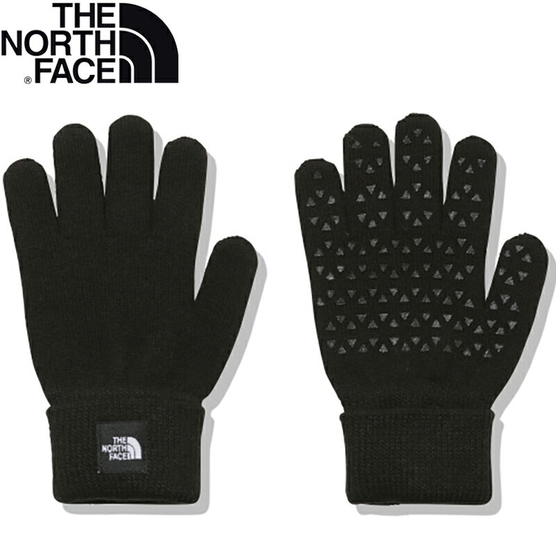 THE NORTH FACE(ザ・ノース・フェイス) KNIT GLOVE(キッズ ニット グローブ) KF ブラック(K) NNJ62200