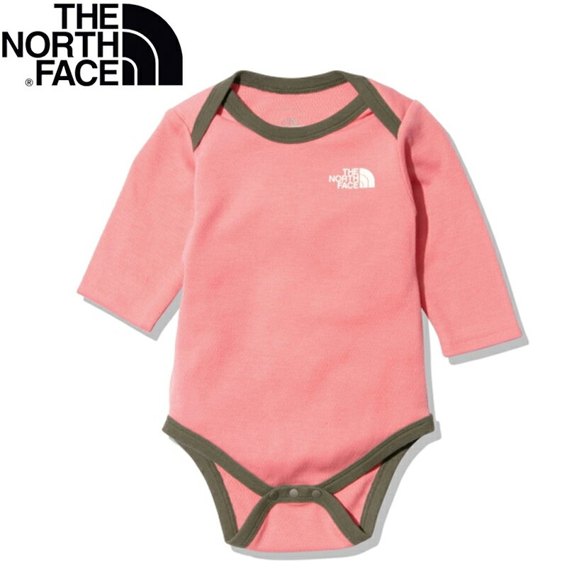 THE NORTH FACE(ザ・ノース・フェイス) Baby's L/S COTTON ROMPERS(コットン ロンパース)ベビー 70cm ミスティライズ(MR) NTB62205