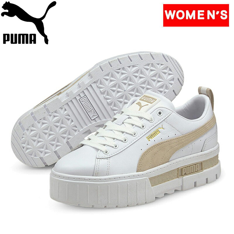 PUMA(プーマ) 【24春夏】MAYZE LTH(メイズ レザー)/ウィメンズ スニーカー 23.0cm PUMA WHITE-PEYOTE 381983