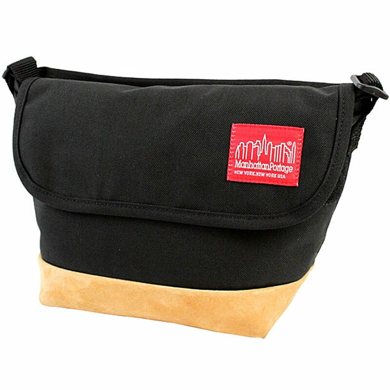 Manhattan Portage(ޥϥåݡơ) Suede Fabric Casual Messenger 1000(BLK) MP1603SD12