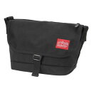 Manhattan Portage(マンハッタンポーテージ) Nylon Messenger Bag JRS Flap Zipper Pocket ONE SIZE Black(1000) MP1605JRSF