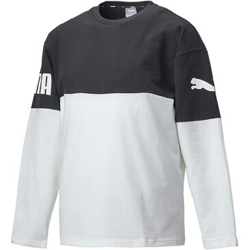 PUMA(プーマ) メンズ PUMA POWER オーバーサイズ 長袖 Tシャツ XL PUMA WHITE(02) 671878