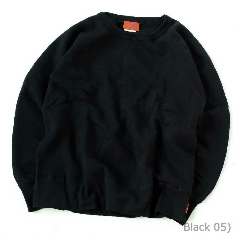 gym master(ジムマスター) カナダ スウェット ラグラン ベーシック クルー XL ブラック(05) 2689