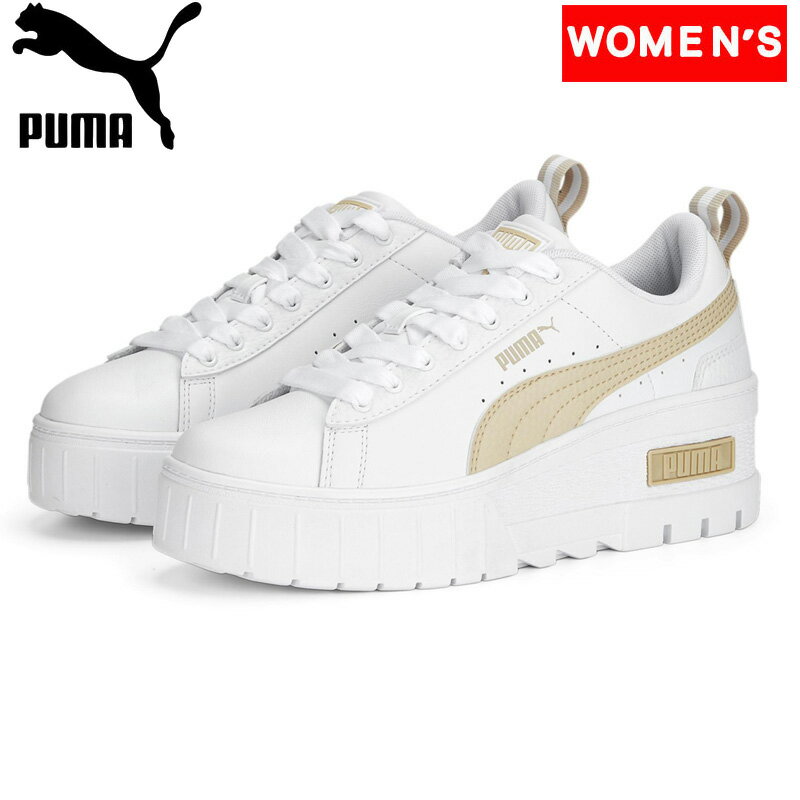 PUMA(プーマ) 【24春夏】MAYZE WEDGE(メイズ ウェッジ)/ウィメンズ スニーカー 24.0cm PUMA WHITE-GRANOLA 386273