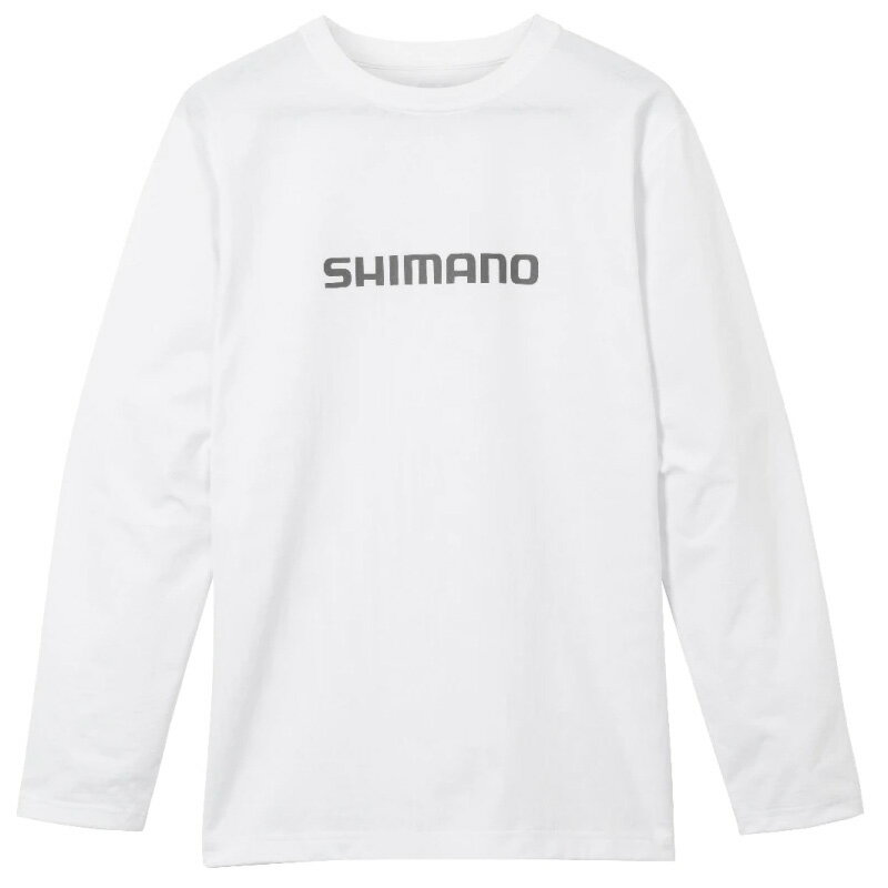 シマノ(SHIMANO) SH-022W ドライロゴTシャツ ロングスリーブ M ホワイト 846266