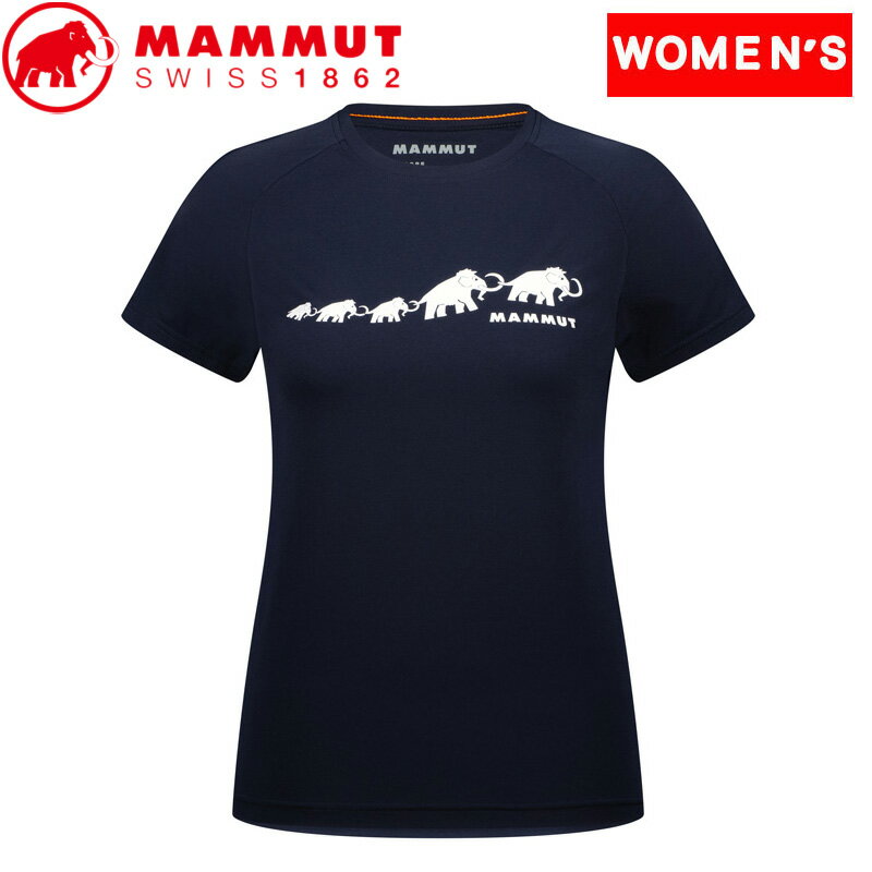 マムート アウトドアウェア レディース MAMMUT(マムート) 【24春夏】QD Logo Print T-Shirt AF Women's M 50355(marine PRT3) 1017-02022