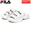 FILA(ե) OUTDOOR SLIDE(ȥɥ 饤)/  23.0cm WHITE/FILA NAVY/FILA 5SM01799