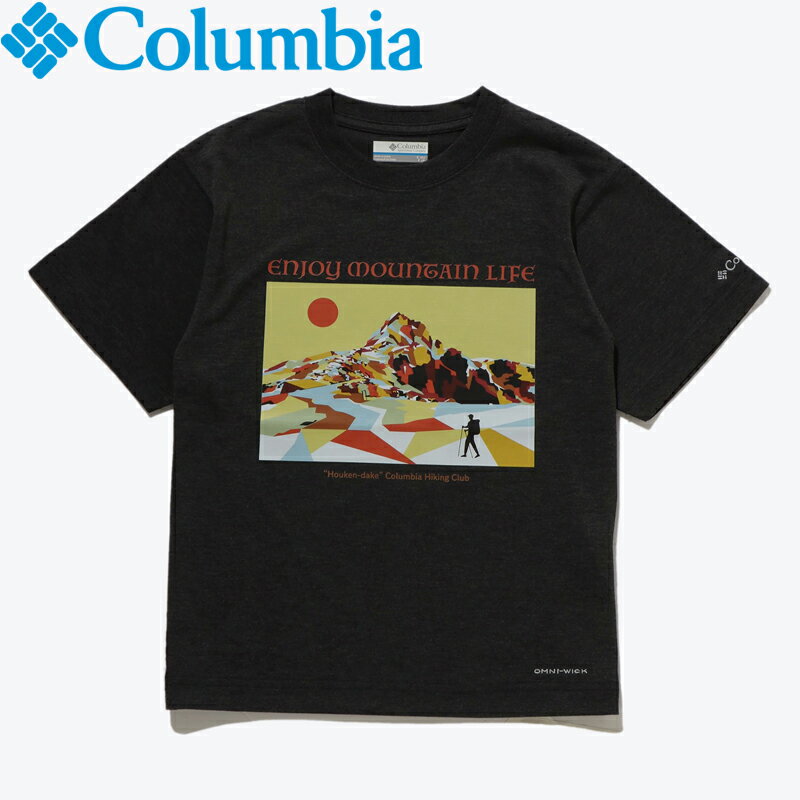 Columbia(コロンビア) Youth ENJOY MOUNTAIN LIFE SHORT SL TEE ユース L 030(CHARCOAL H) PY4895